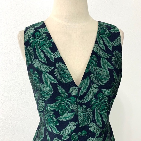 Sam Edelman Green Leaf Jacquard Dress - Picture 7 of 15
